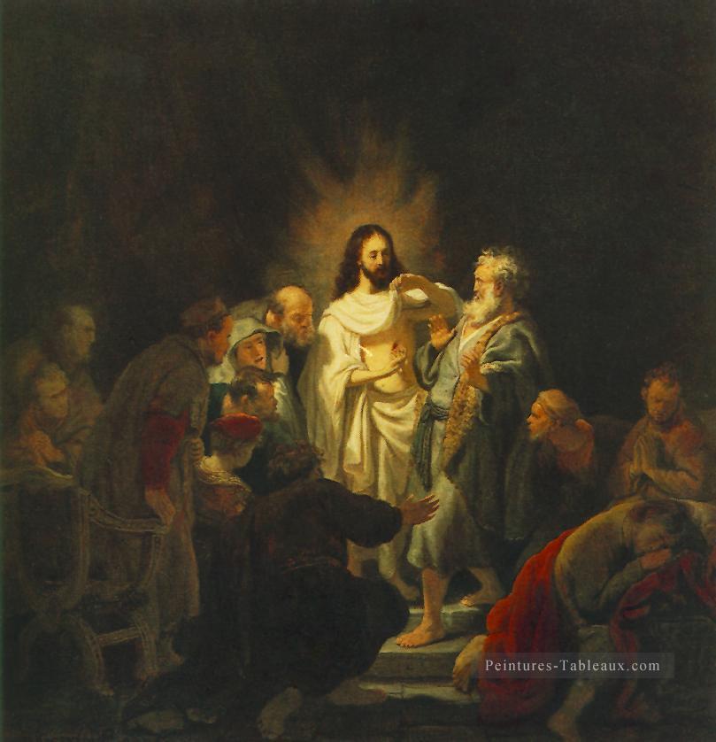 L’incrédulité de saint Thomas Rembrandt Peintures à l'huile